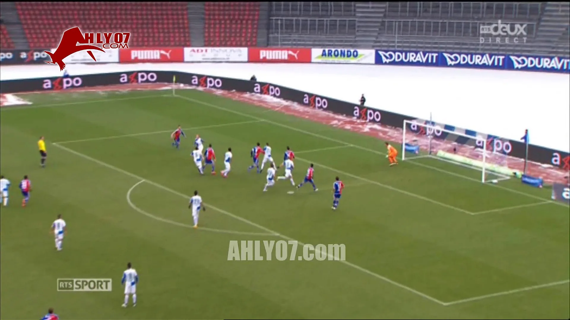 هدف صاروخي لمحمد النني مع بازل في شباك جراسهوبرز بالدوري السويسري