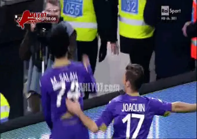 هدف ثاني تاريخي لمحمد صلاح فيورنتينا في شباك يوفنتوس كأس ايطاليا 5 مارس 2015