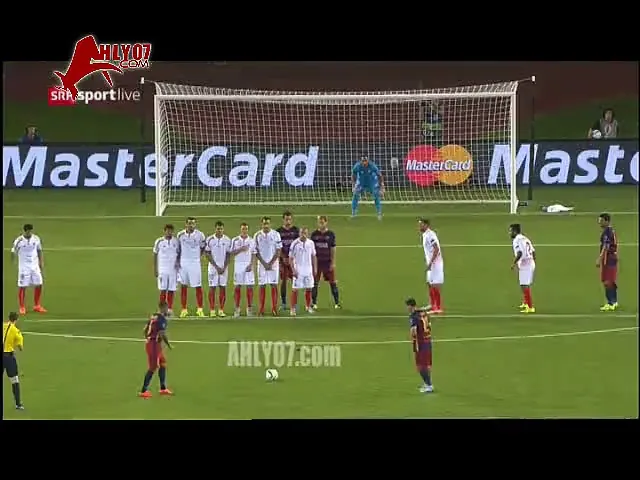 الأهداف الثمانية حتى الان برشلونة 4 اشبيليه 4 السوبر الاوروبي 11 اغسطس 2015