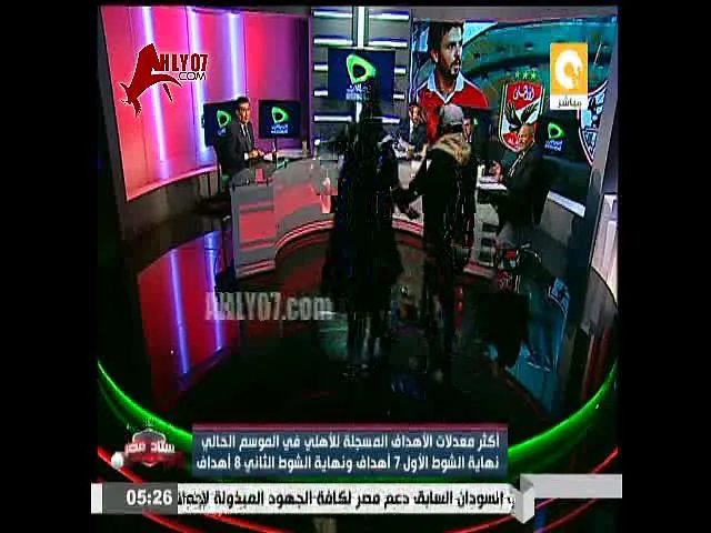 شاهد اقتحام الاستوديو على مدحت شلبي