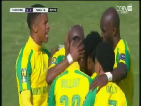هدف صن داونز الثاني في الزمالك مقابل 0 ذهاب نهائي افريقيا