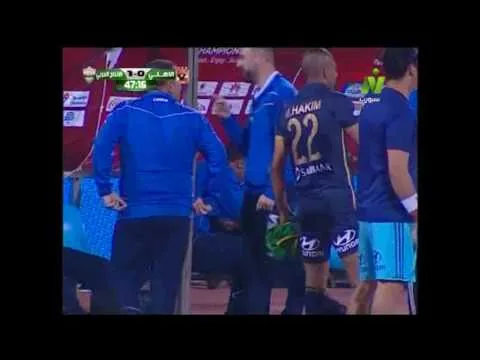 هدف الانتاج الحربي الأول في الأهلي مقابل 0 الدوري 30 ابريل 2017