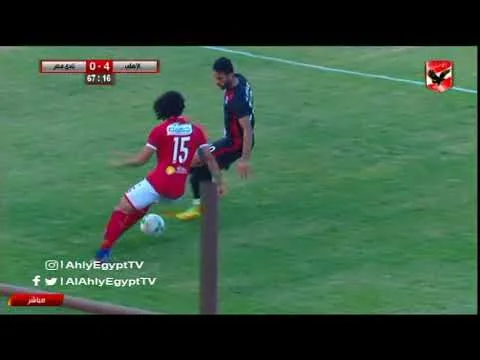 شاهد هدف تقدم الأهلي الرابع في نادي مصر مقابل 0 لحمودي وديا 7 أكتوبر 2017